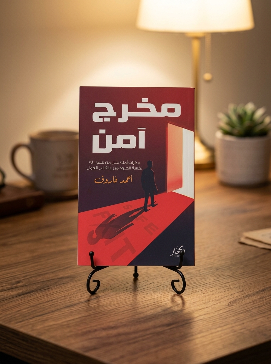 غلاف كتاب مخرج آمن لأحمد فاروق